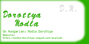 dorottya modla business card